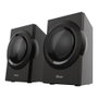 Trust Yuri Altavoces 2.1 con Subwoofer para PC | 120W Potencia Pico | Control de Graves | Madera | Conexión 3.5 mm para Portátil y Smartphone | Artículo 23696